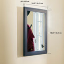 3 of 3:Home Basics Contemporary Rectangle Wall Mirror, Mahogany 
