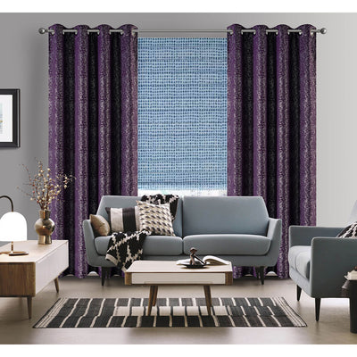 6 of 12:Mercer Printed Foil Room Darkening Grommet Window Panel, 54x84 Inches 