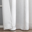 5 of 15:Cordelia Embossed Damask Grommet Room Darkening Window Panel, 52x84 Panel 