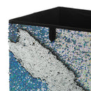 4 of 4:Neu Home Reversible Sequin Storage Cube in Silver 