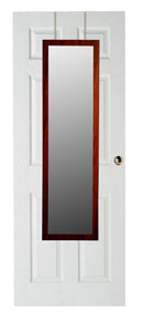 1 of 3:Home Basics Over The Door Mirror, Mahogany 