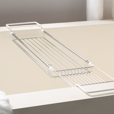 4 of 4:Neu Home Expandable Bathtub Caddy in Chrome 