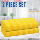 11 of 41:Serviette de bain PREMIUS à rayures, 100 % coton teint en fil, 27 x 54 pouces 