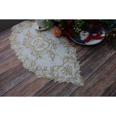 17 of 24:Camino de mesa con bordado floral elegante Glory 