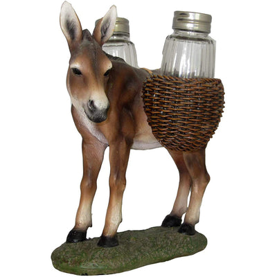1 of 2:Donkey 3-Piece Salt And Pepper Shaker Set, Brown, 7x7x5 Inches 