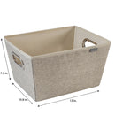 3 of 4:Simplify Medium Grommet Storage Bin in Faux Jute 