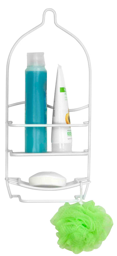 1 of 3:Étagère de douche avec revêtement en vinyle Home Basics 