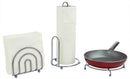 1 of 6:Home Basics Juego de despensa cromado de 3 piezas 