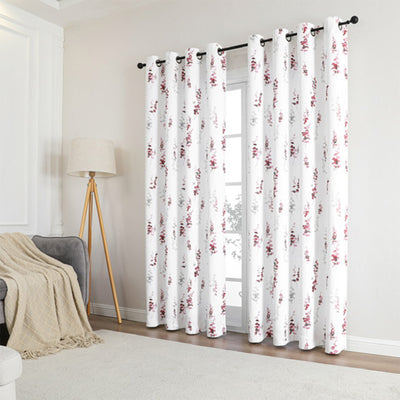 2 of 12:Adela Printed Room Darkening Grommet Window Curtain Panel, 52x84 Inches 