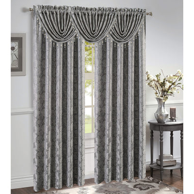 14 of 18:Roxanne Jacquard Rod Pocket Window Panel and Valance Treatment, All Sold Separately 