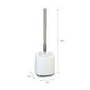 4 of 4:Bath Bliss Luxury Toilet Brush Holder in White 