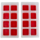 2 of 4:Bac à glaçons géant en plastique à 8 compartiments Home Basics à libération instantanée (lot de 2), rouge 