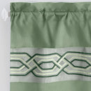 30 of 40:Paige Embroidered Kitchen Curtain and Valance Set, Tiers 55x36, Valance 55x13 Inches 