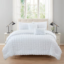 4 of 10:Rowan 5 Piece Puffy Seersucker Comforter Set 
