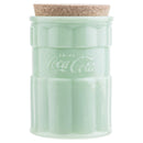 1 of 3:TableCraft's Coca-Cola Jadeite Medium Canister with Lid 4.5x 4.5x 7'', Green 