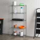 3 of 4:Home Basics 5 Tier Wide Wire Steel Wire Shelf, Grey 