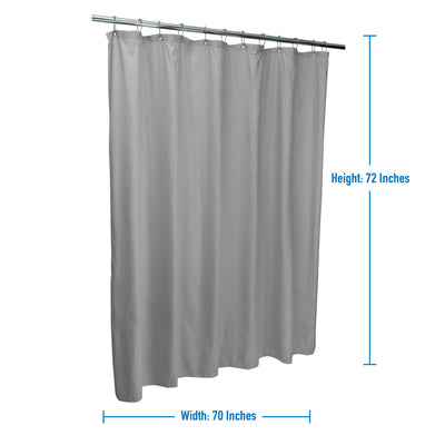 2 of 4:Rideau de douche Bath Bliss en microfibre douce au toucher, motif diamant, couleur argent 