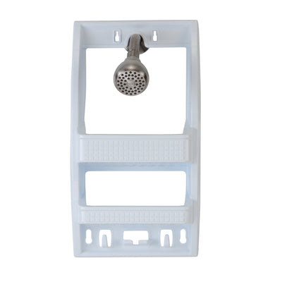 4 of 4:Étagère de douche multi-suspension Bath Bliss, blanche 