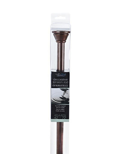 3 of 3:Bath Bliss Tension Shower Rod in Bronze 