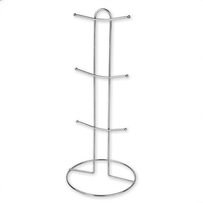 3 of 6:Home Basics Juego de tazas florales con soporte, 6 piezas, multicolor 
