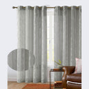 4 of 4:Cooper Leaf Embroidered Sheer Grommet Window Curtain Panel, 54x84 Inches 