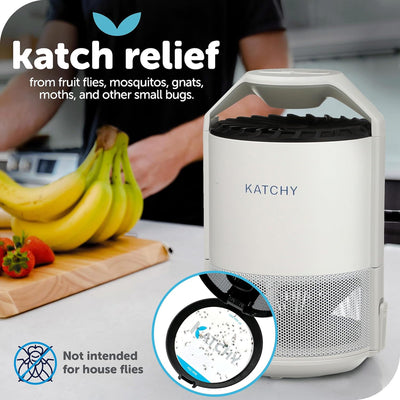 2 of 7:Katchy Indoor Catcher and Killer Insect Trap, White, 9x4.3 Inches 
