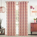 3 of 5:Dinah Leaf Metallic Jacquard Embroidery Window Panel, 55x84 Inches 