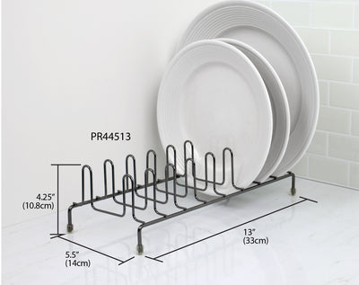 3 of 3:Égouttoir à assiettes Home Basics en onyx noir 