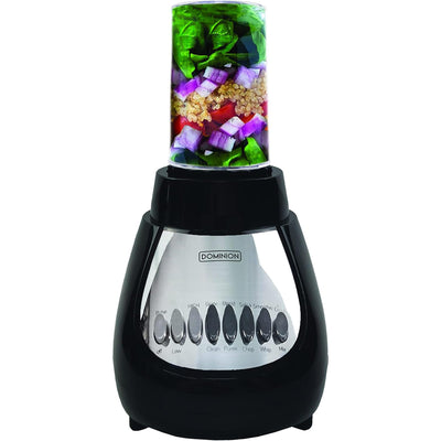 2 of 5:Dominion 10 Speed BlendMax Food Blender, Chopper and Grinder Combo, Black, 48 Ounces 