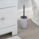 3 of 4:Brosse WC et support Bath Bliss bicolores gris 