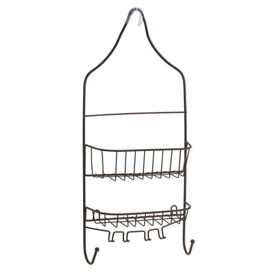 1 of 3:Bath Bliss Contoured Head Design Shower Caddy in Bronze 