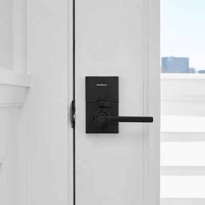 6 of 6:Kwikset SmartCode 917 Residential Electronic Lever Deadbolt Lock, Black 