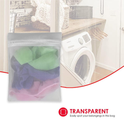 4 of 8:Home Basics 3 Piece Micro Mesh Delicate Intimate  Laundry Wash Bag, White 