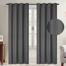 8 of 10:Payton Embossed Room Darkening Grommet Window Panel, 54x84 Inches 