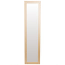 1 of 4:Miroir de sol pleine longueur Home Basics avec dos chevalet, naturel 