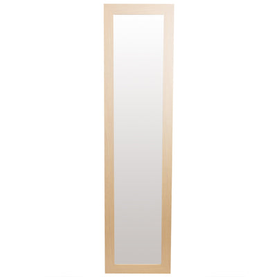 1 of 4:Miroir de sol pleine longueur Home Basics avec dos chevalet, naturel 