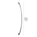 3 of 4:Bath Bliss Suction Cup Mount Curved Shower Rod in Chrome 