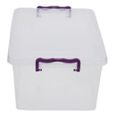2 of 5:Home Basics 15 Lt Storage Box with Locking Lid, Clear 