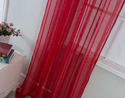 18 of 31:Gretchen Striped Rod Pocket Window Panel with Attached Valance, 54x90 Inches 