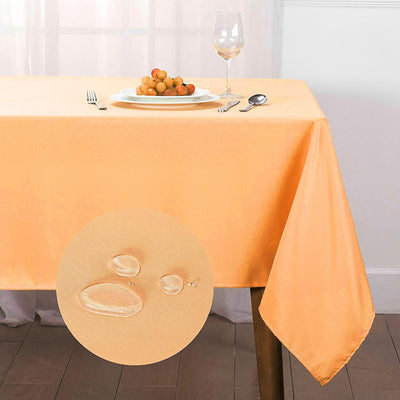 1 of 19:Oxford Spill Proof Solid Colored Tablecloth 
