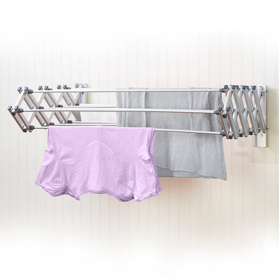2 of 4:Woolite Aluminum Collapsible Wall Drying Rack 