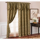 4 of 4:Gloria Damask Jacquard Rod-Pocket Window Panel, 54x84 Inches 