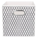 2 of 4:Home Basics Fern Collapsible Non-Woven Storage Bin with Grommet Handle, Black 