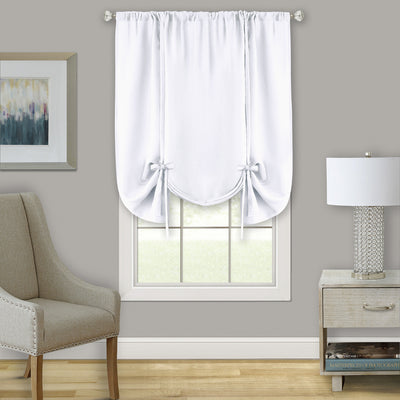7 of 8:Darcy Decorative Tie Up Window Shade Curtain, 58x63 Inches 