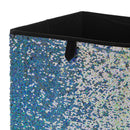 3 of 4:Neu Home Reversible Sequin Storage Cube in Silver 