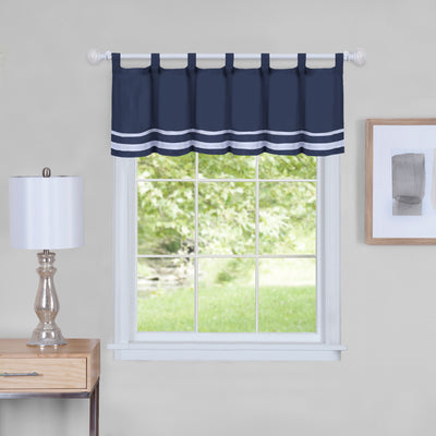 1 of 2:Cantonnière Dakota - 58 x 14 - Bleu marine 