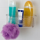 5 of 5:Home Basics Large Cubic Patterned Plastic Shower Caddy with Suction Cups, Clear 