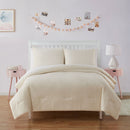 4 of 6:Parure de lit Olivia & Finn en flanelle et microfibre pour enfant, motif cœurs en relief, blanc 