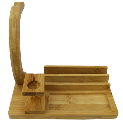 2 of 4:Home Basics Bamboo Headphone Station, Natural 