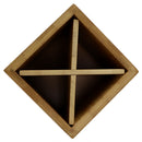 3 of 3:Home Basics 4 Section Square Bamboo Pen Holder, Natural 